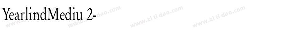 YearlindMediu 2字体转换